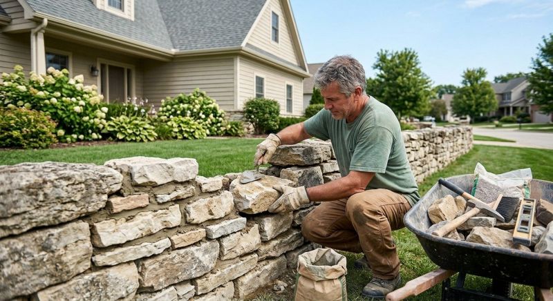 Brick Fence Repair in Gwinnett County, GA