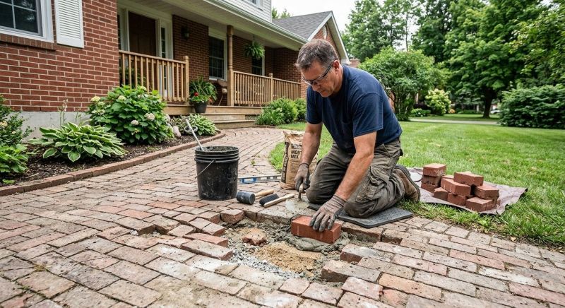 Brick Flatwork Repair in Buford, GA