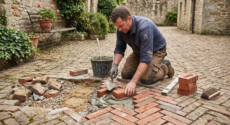Brick Flatwork Repair in Conyers, GA