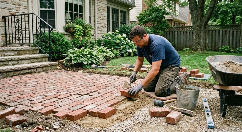 Brick Flatwork Repair in Lawrenceville, GA