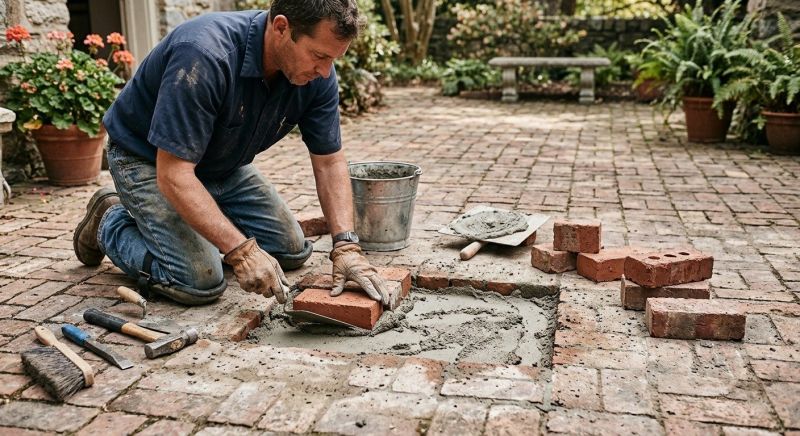 Brick Flatwork Repair in Rockdale County, GA