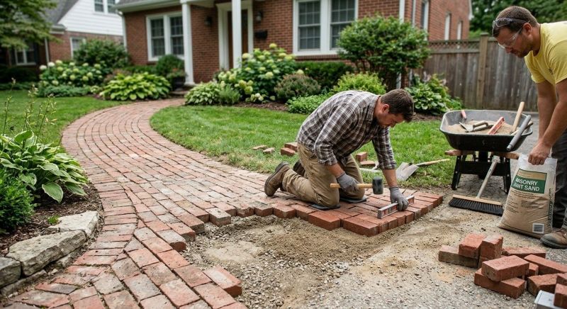 Brick Pathway Repair in Gwinnett County, GA