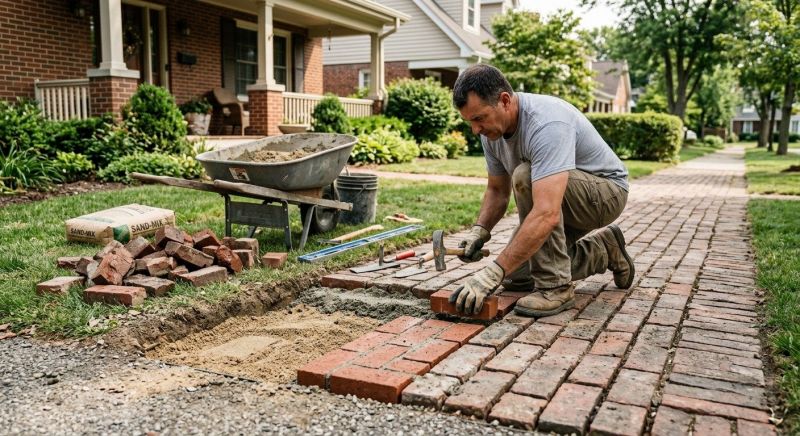 Brick Pathway Repair in Gwinnett County, GA