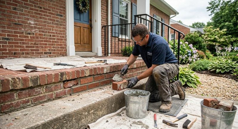 Brick Stairs Repair in Suwanee, GA