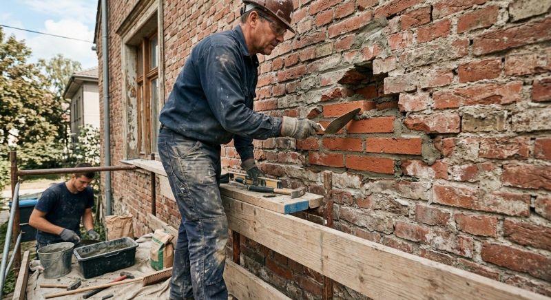 Brick Wall Repair in Barrow County, GA