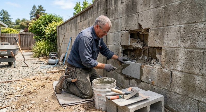 Concrete Block Repair in Suwanee, GA