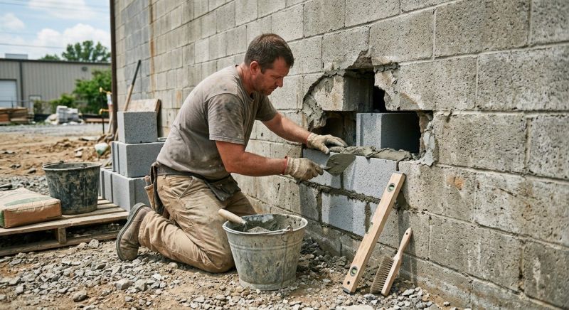 Concrete Block Repair in Winder, GA