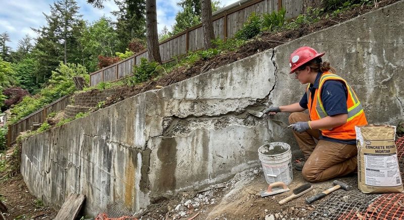 Retaining Wall Repair in Walton County, GA