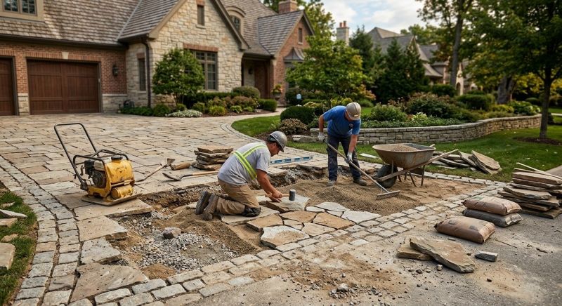 Stone Driveway Repair in Gwinnett County, GA