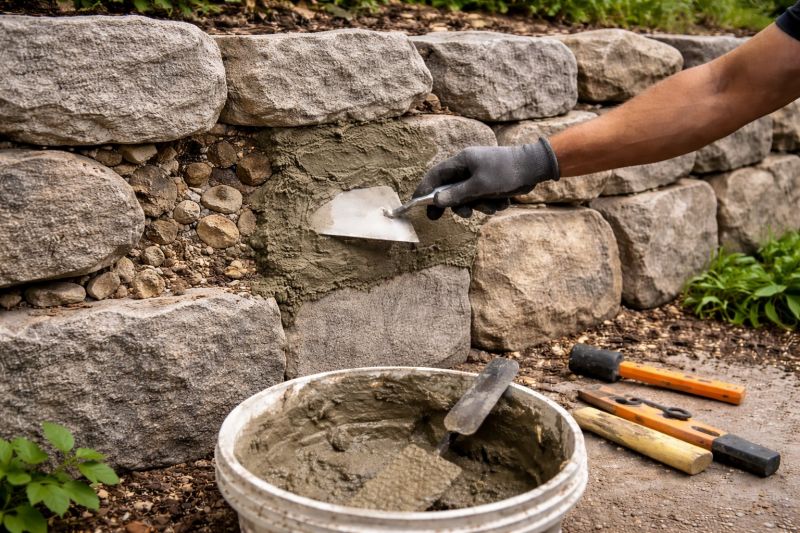 Stone Wall Repair in Decatur, GA